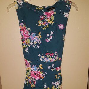 Asymmetrical Floral Dress